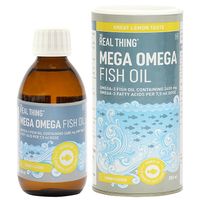 The Real Thing Mega Omega Fish Oil Liquid - Lemon